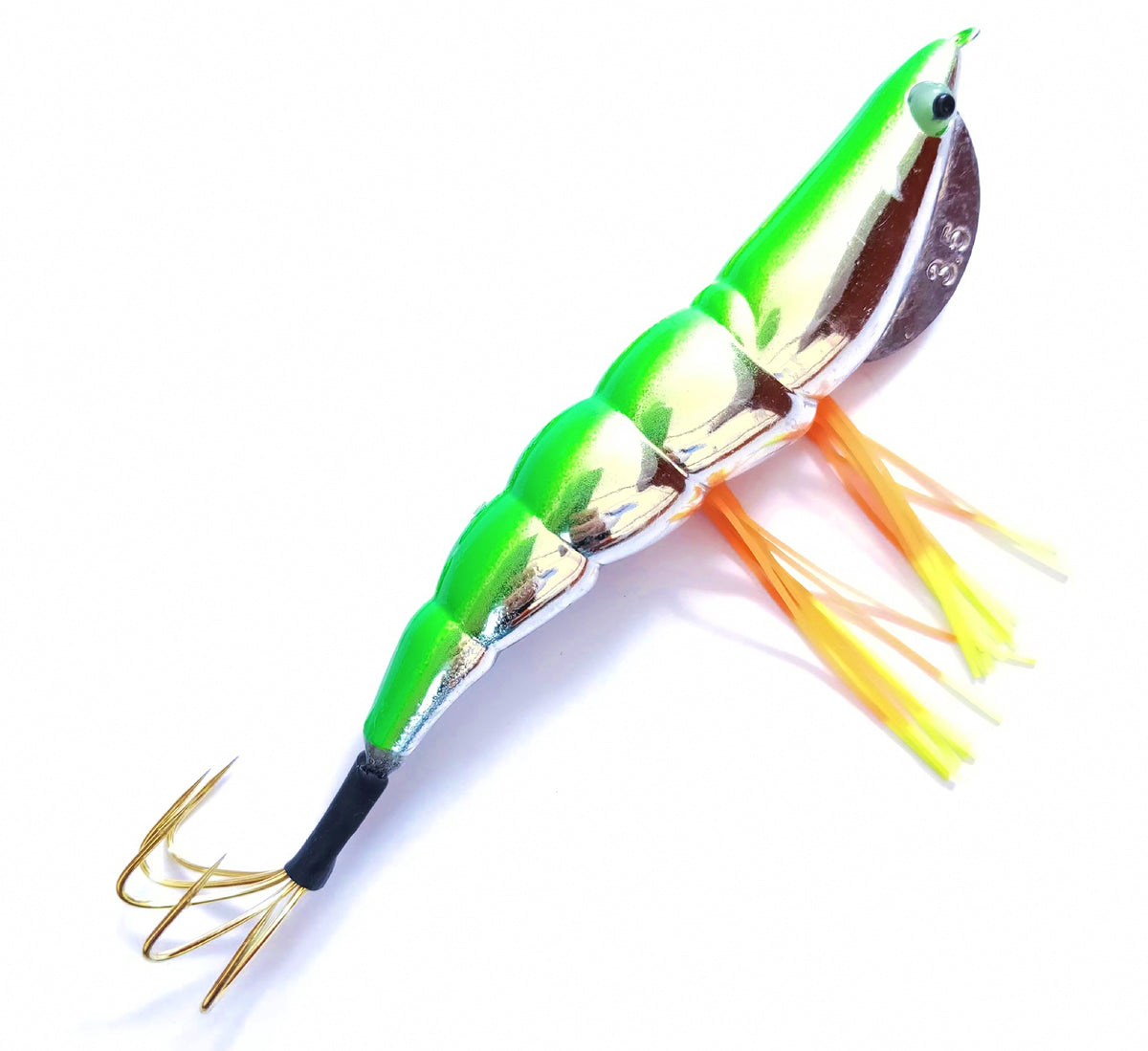 Shrimp Squid Jig, Silver Plated, 5-Prong, 19 g (0.7 oz) – product photo