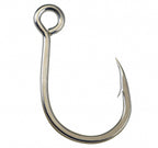Tin-Plated Single Lure Hook with Ring, Sizes 10 to 4/0 – product photo