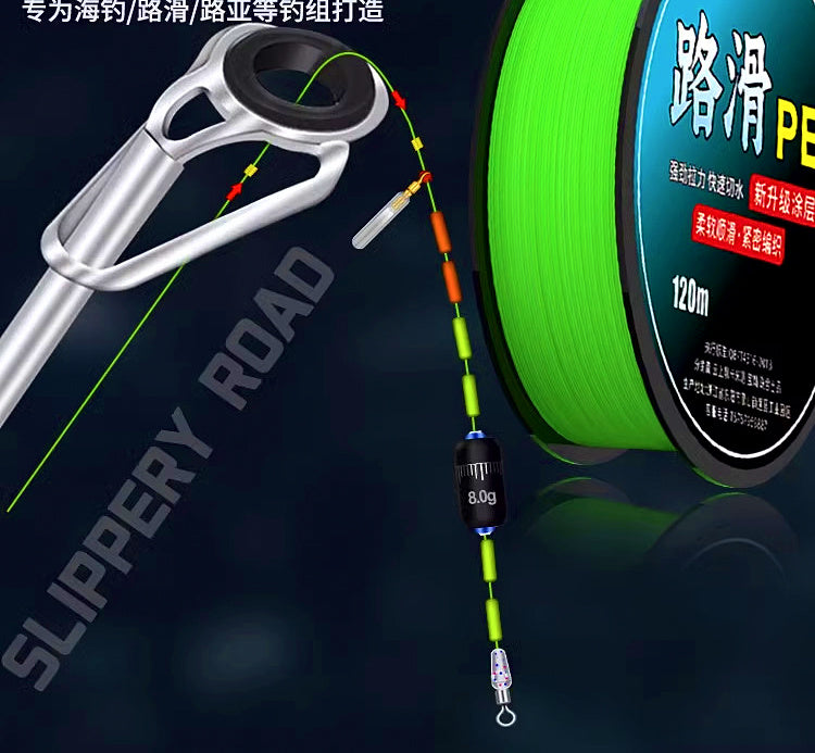 Sinking PE Braided Fishing Line, PE 0.6–6 (120/200 m) – product photo