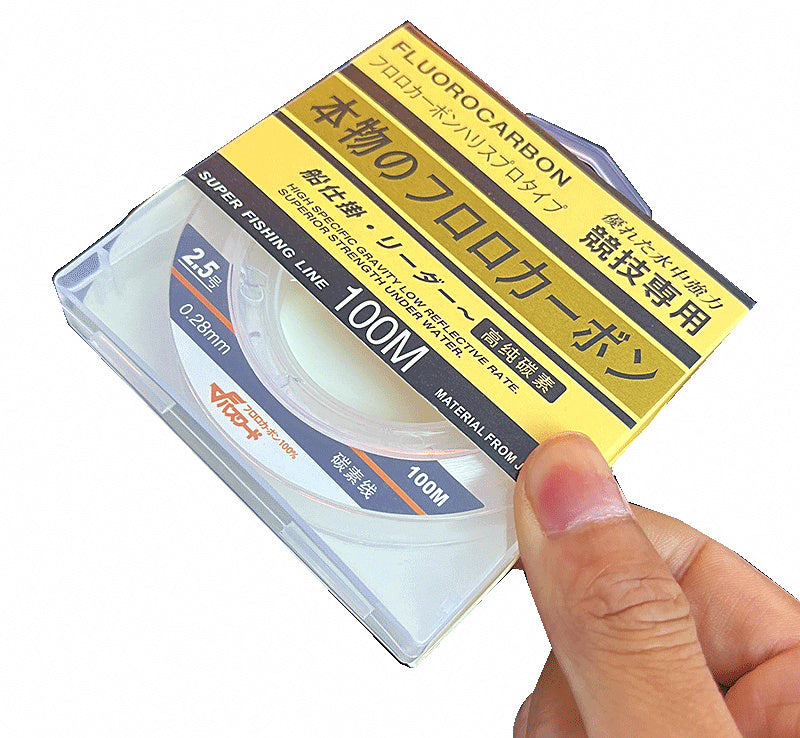 Carbon Leader Line, Japanese No. 0.6–8, 50 m / 100 m – product photo