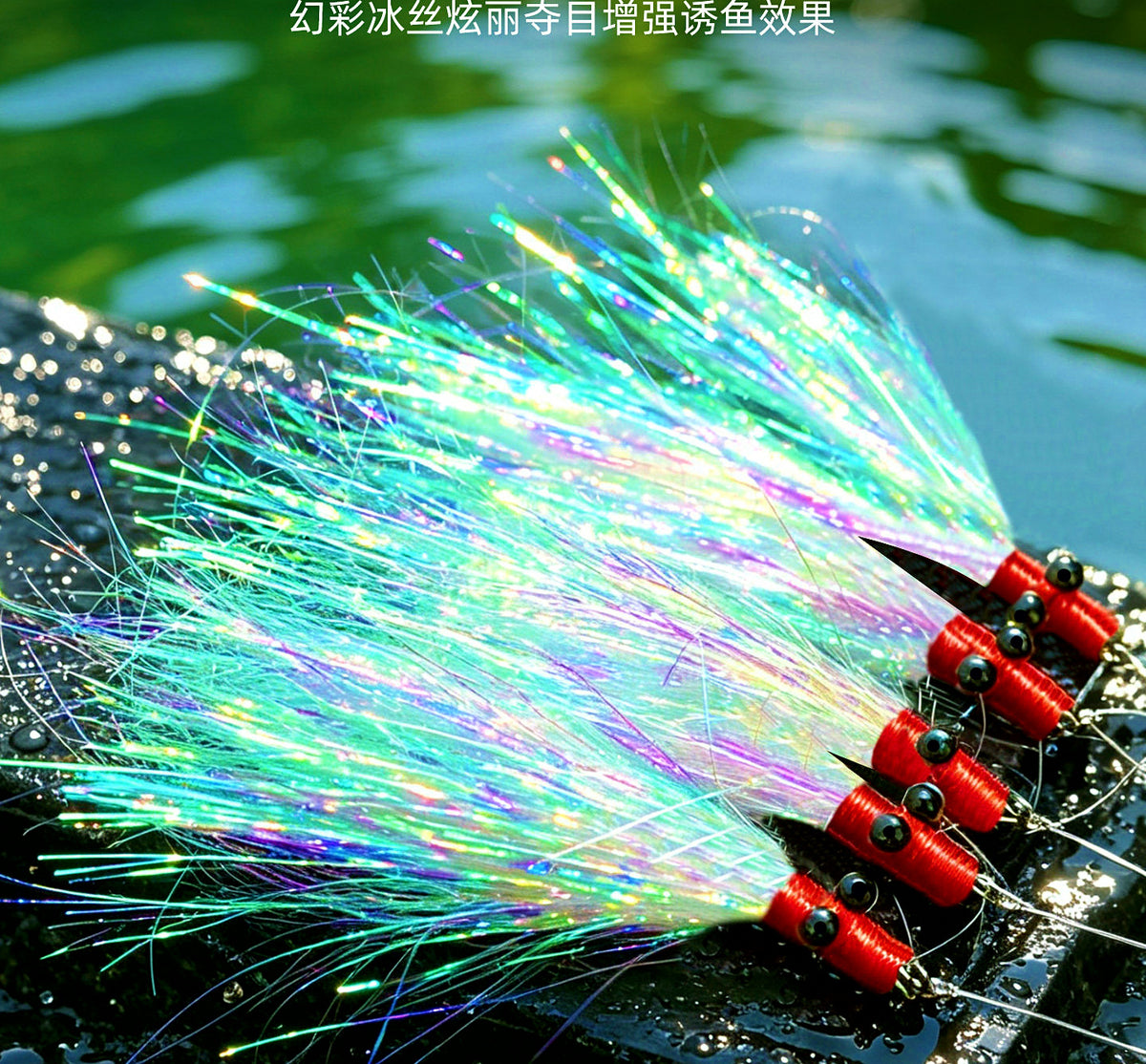 Crazy Charlie Shrimp Hook Rig, Carbon Steel, Size 12 & 16 – product photo