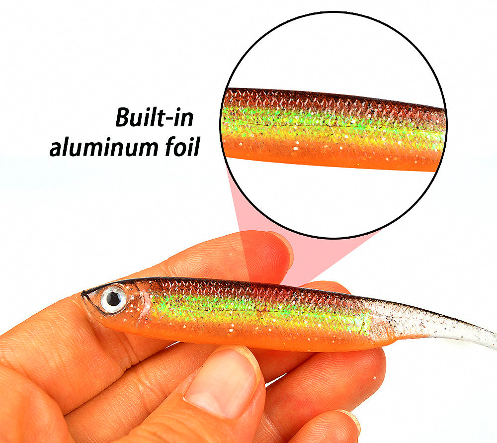 Paddle Tail Soft Swimbait, 7 cm & 9 cm, 5-Pack – product photo