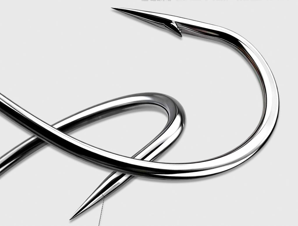 Barbed Soft Worm Hook, Reinforced 3X, Sizes #3 to 3/0 – product photo