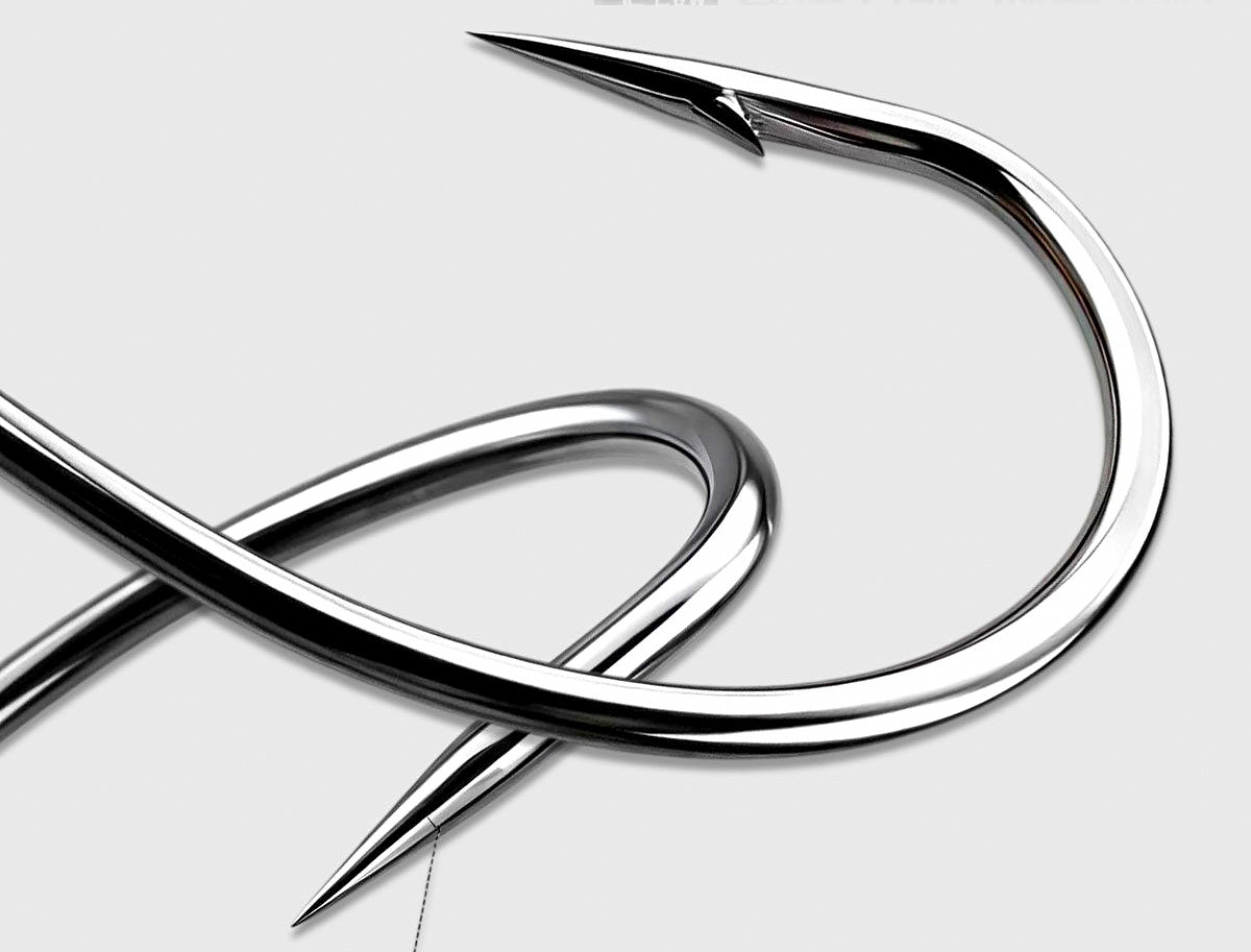Barbed Soft Worm Hook, Reinforced 3X, Sizes #3 to 3/0 – product photo