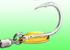 Rotating Spinner Hook with Bearing, #1–4/0, Gold/Silver – product photo