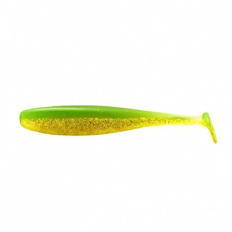 T-Tail Soft Swimbait, Fluorescent Green, 2.4 in / 3.0 in