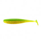 T-Tail Soft Swimbait, Fluorescent Green, 2.4 in / 3.0 in