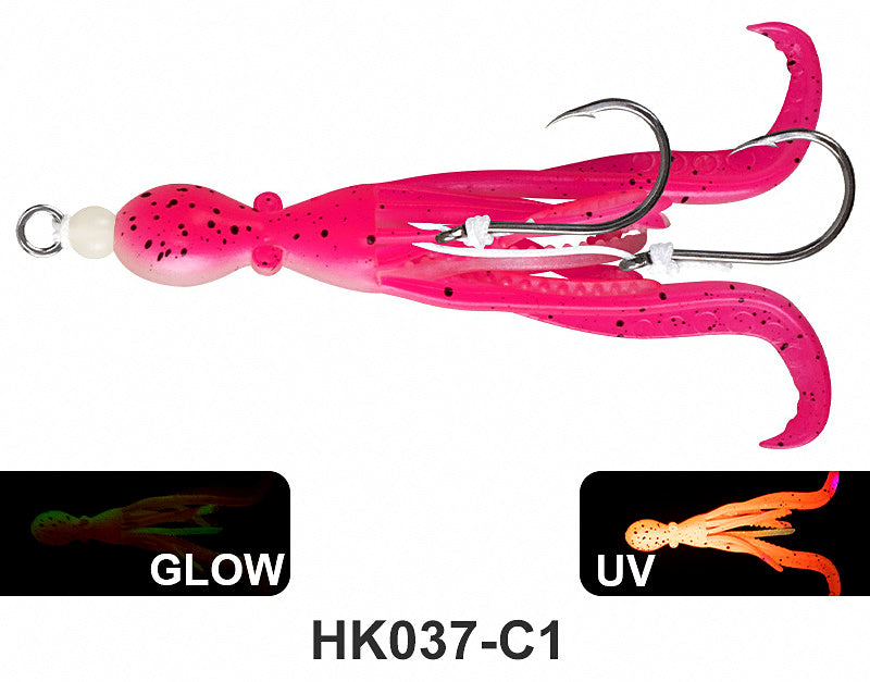 Octopus Squid Skirt Soft Lure with Hook, 9.5 cm (3.7 in), 5 g – product photo