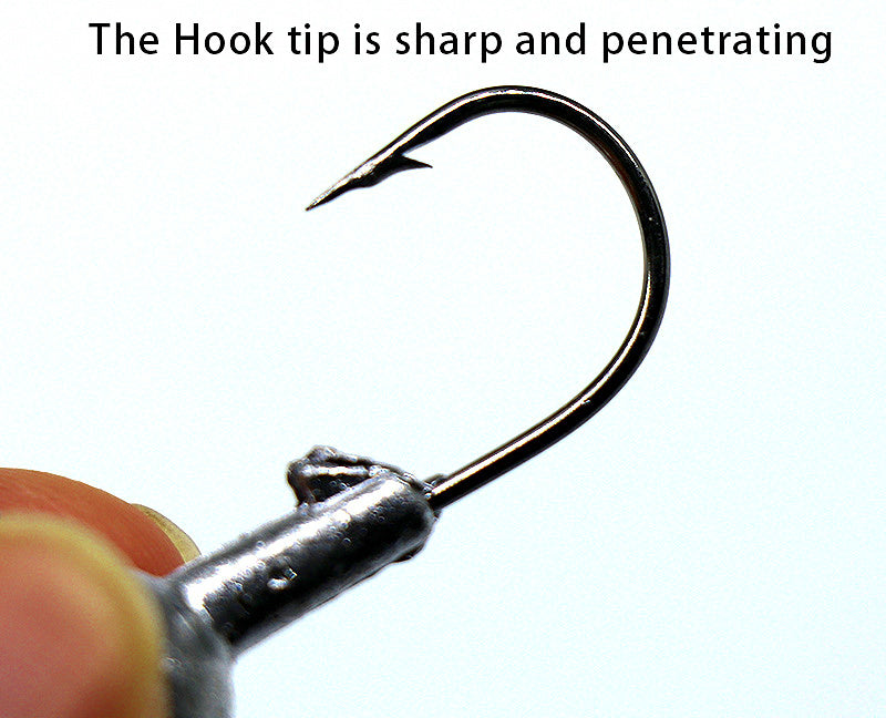 Barbed Jig Head Hooks for Soft Baits, 1.8–20 g (0.06–0.7 oz) – product photo