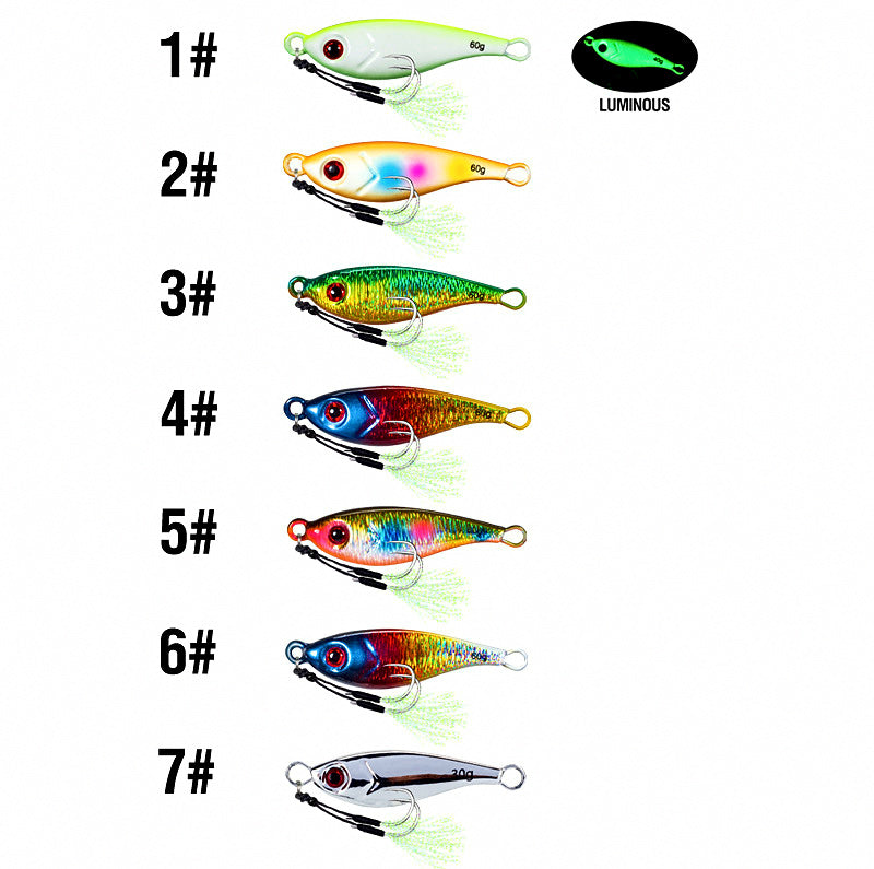 Glow Casting Jig with Double Hooks, 7–60 g (0.25–2.1 oz) – product photo