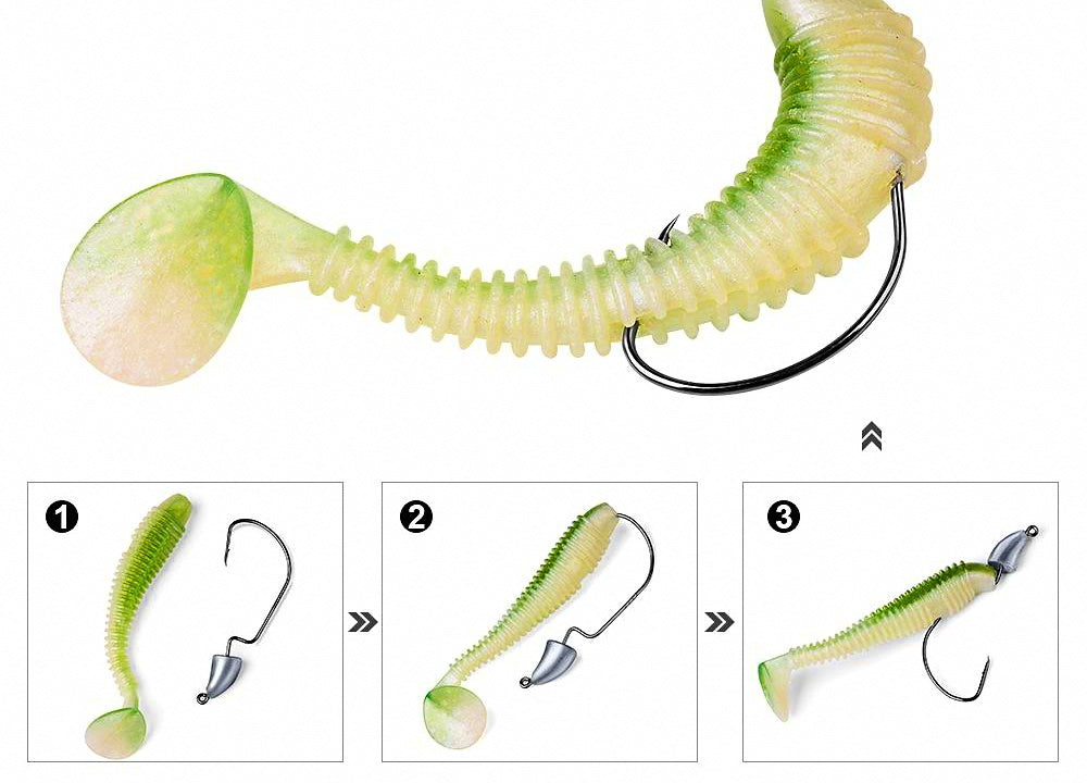 Lead Jig Head Hooks, 1.75–3.5 g (0.06–0.12 oz), 5-Pack – product photo