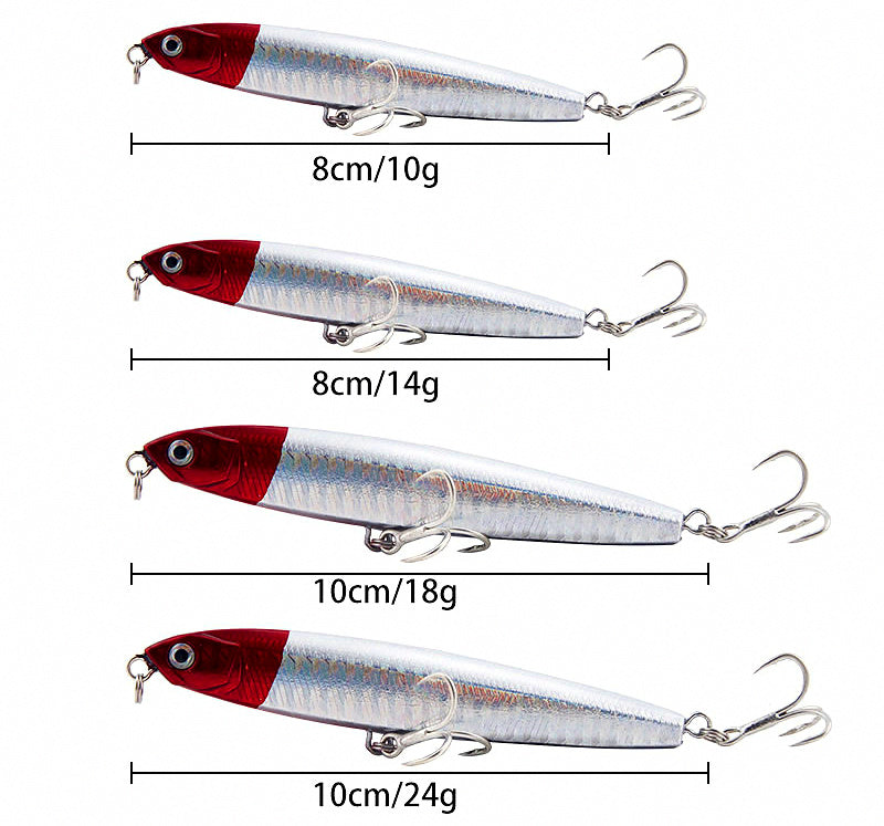 Long Cast Sinking Pencil Lure, 10–24 g (0.35–0.85 oz) – product photo