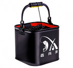 Collapsible Fishing Bucket with Rope, 20–24 cm (7.9–9.4 in) – product photo