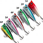 Floating Popper Topwater Lure, 5 cm (2 in) 4.8 g (0.17 oz)