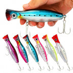 Popper Lure, 12 cm 43 g (1.5 oz), Reinforced Hooks – product photo