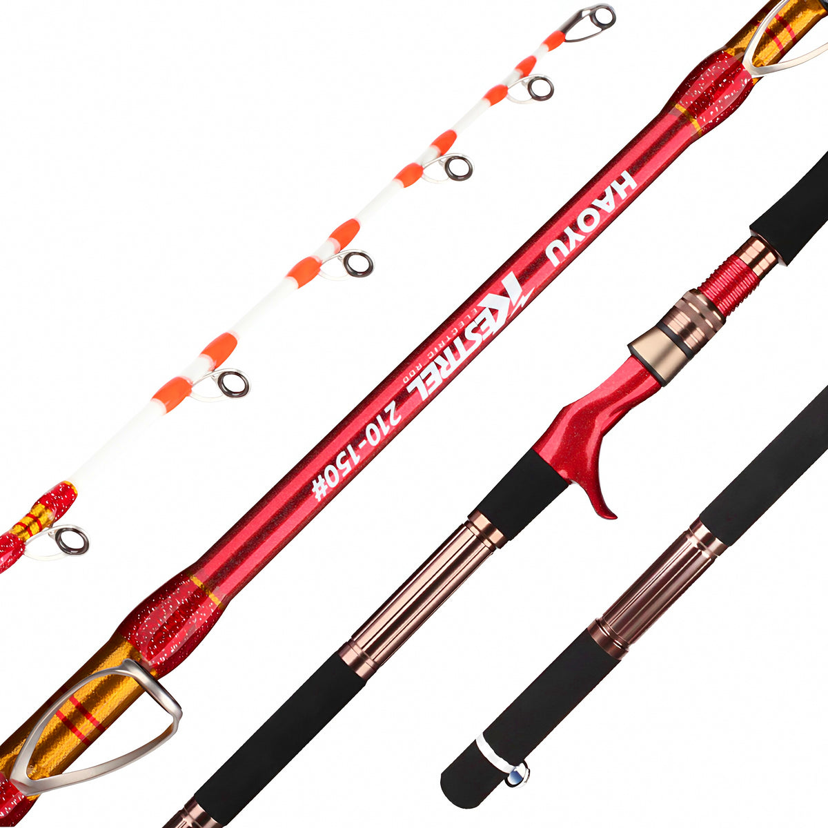 Electric Reel Boat Rod, 2.1 m (6 ft 11 in), 2-Piece – product photo