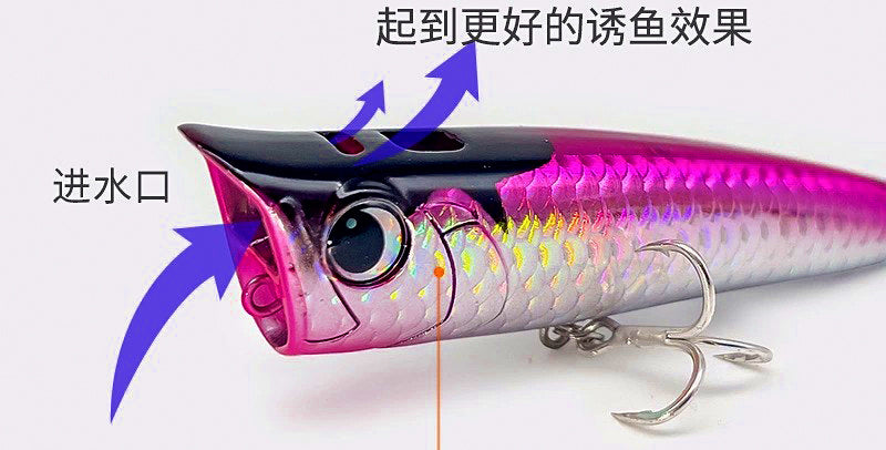 Topwater Popper Lure, 8.5 g (0.3 oz) and 15 g (0.53 oz) – product photo