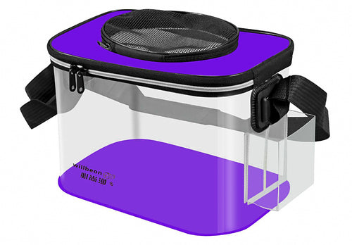 Collapsible EVA Fishing Bucket, 10-20 L, Clear Panel – product photo