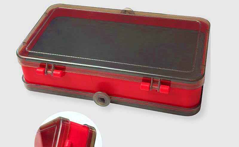 Double-Sided Transparent Sponge Bait Box – product photo