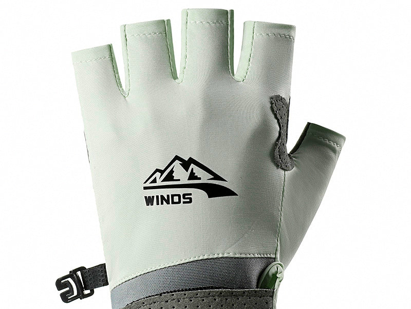 Quick-Dry Sun Fishing Gloves, Half/Full-Finger, Two-Finger Cut – product photo