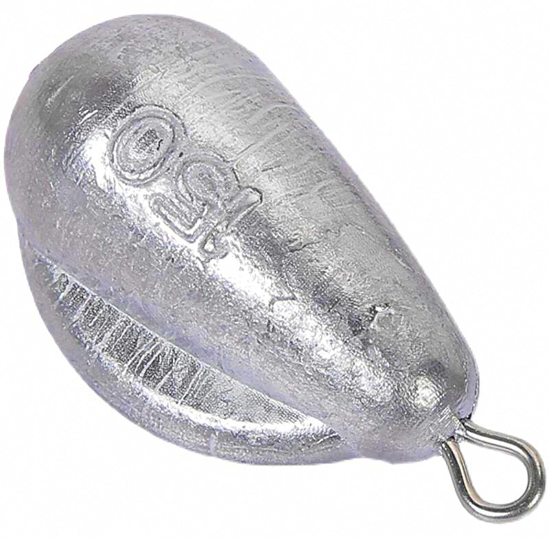 Winged Teardrop Sinker, 2.8–21.2 oz (80–600 g), Sea Fishing