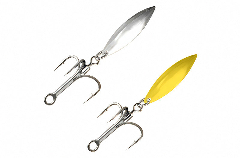 Willow Blade Spinner Treble Hooks with Swivel, #8–#2 – product photo