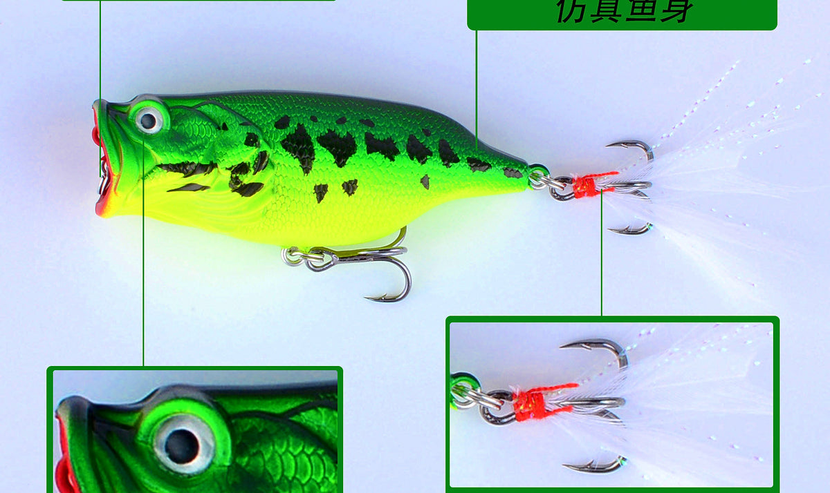 Popper Hard Bait Lure, Realistic Baitfish Style – product photo