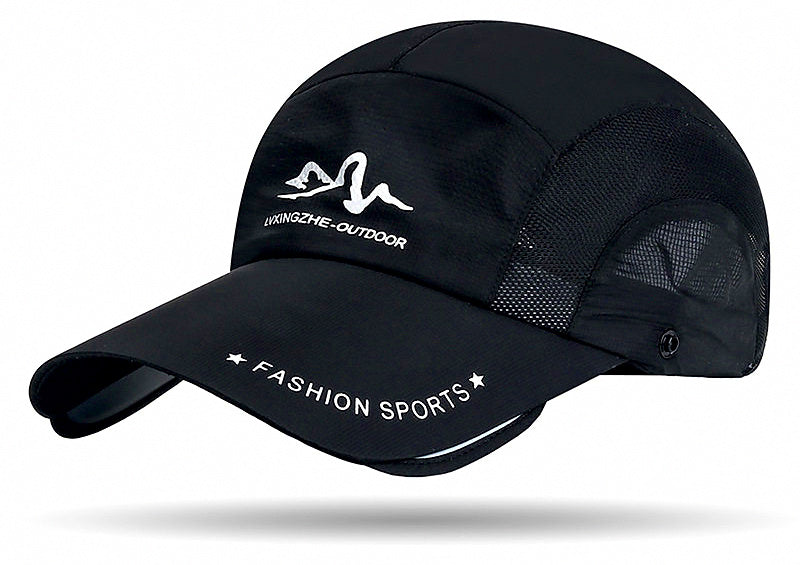 Quick-Dry Fishing Sun Cap with Neck Flap & Face Veil, UPF 40+ – product photo