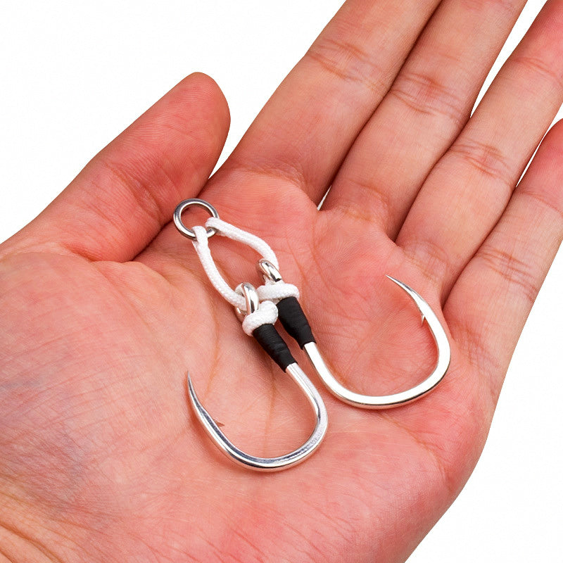 Short Slow Pitch Double Assist Hooks, 2-Pack, 1/0–7/0 – product photo