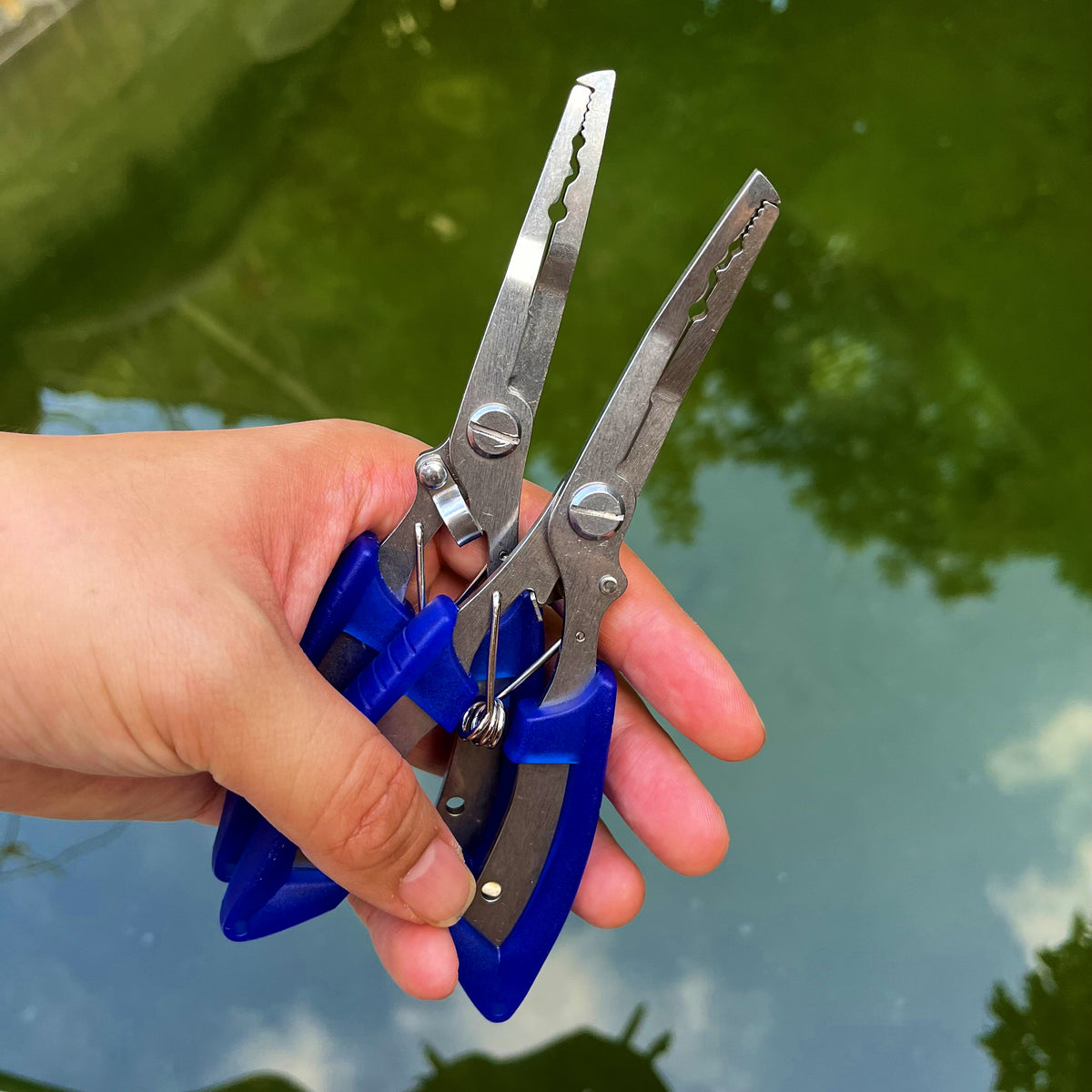 Stainless Steel Fishing Pliers, Long Reach, 16–21 cm (6.3–8.3 in) – product photo