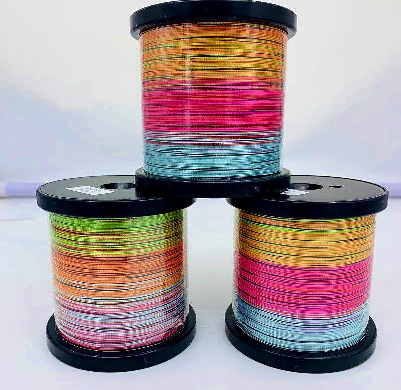 8-Strand PE Braided Fishing Line, Multicolor, 1 m Marks – product photo