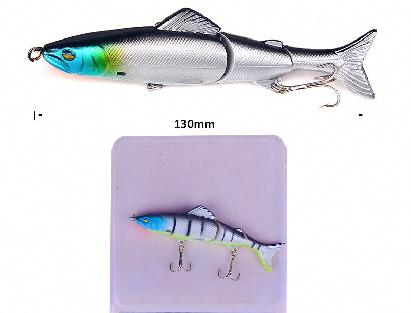 3-Section Jointed Minnow Hard Bait, 13 cm / 18 g (0.6 oz) – product photo