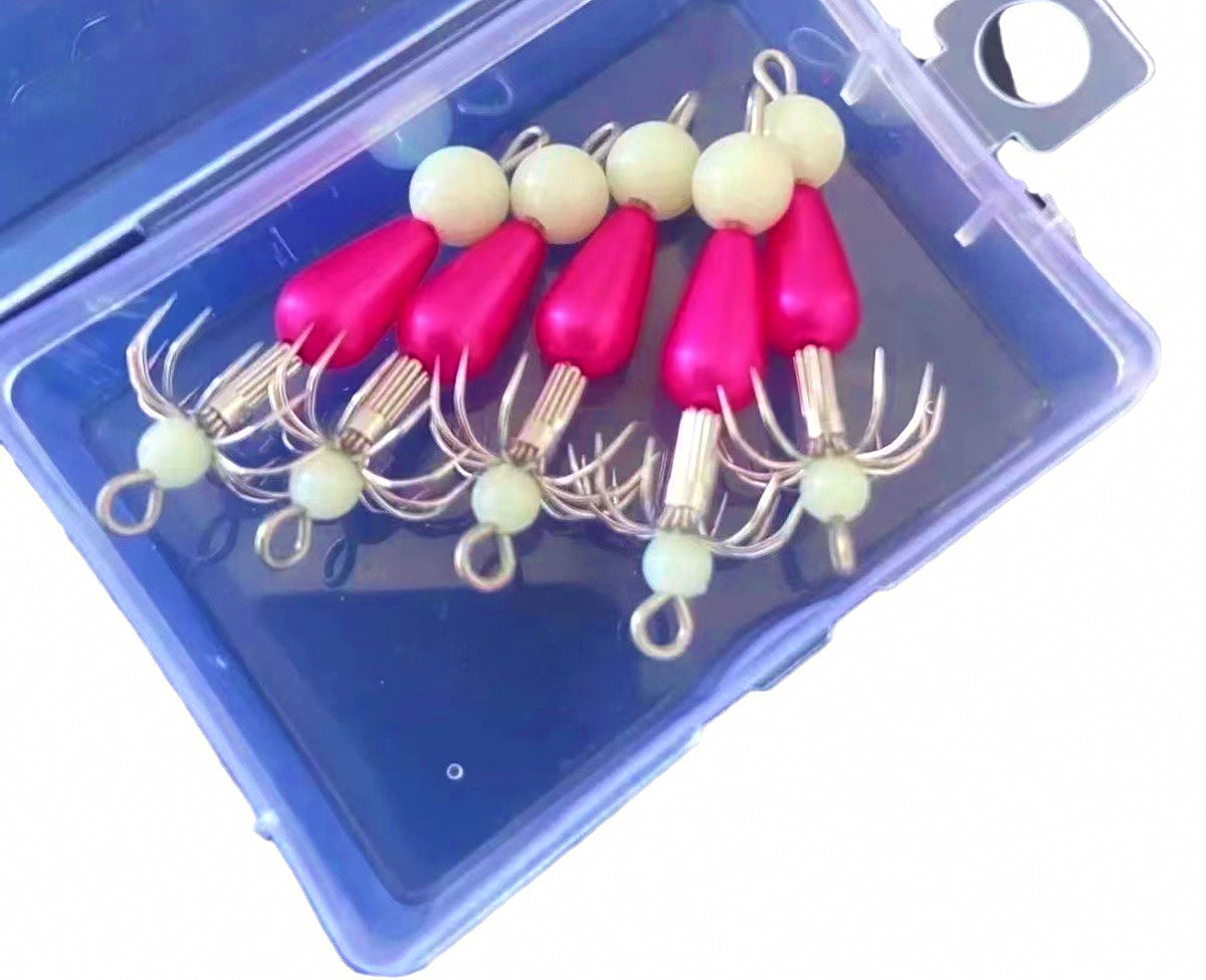 Glow Squid Jig, 12-Prong Octopus Style, Barbless – product photo