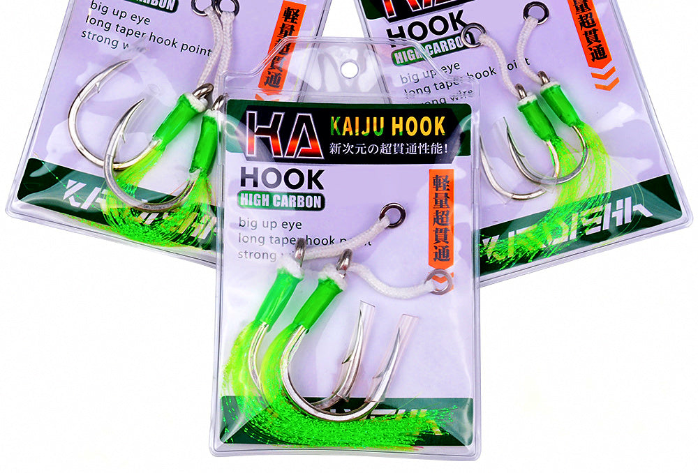 Single Jig Assist Hooks, Barbed, 2-Pack, 3/0–13/0 – product photo