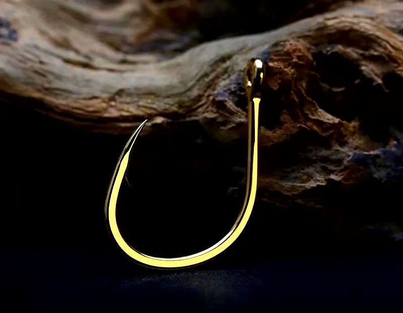 Live Bait Hooks, Barbed, Gold or Silver, Sizes 13–16 – product photo