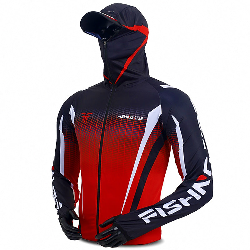 Men's UPF 50+ Ice Silk Fishing Sun Shirt, Long Sleeve