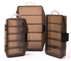 5-Compartment Snap-Latch Plastic Tackle Box, 3 Sizes – product photo