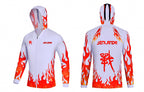 Quick-Dry UV Fishing Sun Shirt, Breathable, White – product photo