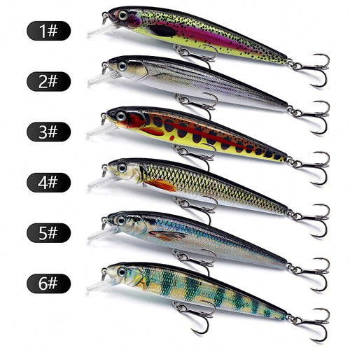 Slow Sinking Minnow Lure with Rattle, 12 g (0.42 oz), 11 cm – product photo