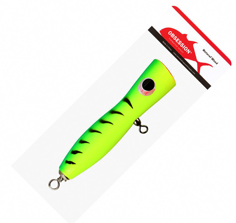 Wooden Floating Popper Lure, 35 g & 80 g (1.2 & 2.8 oz) – product photo