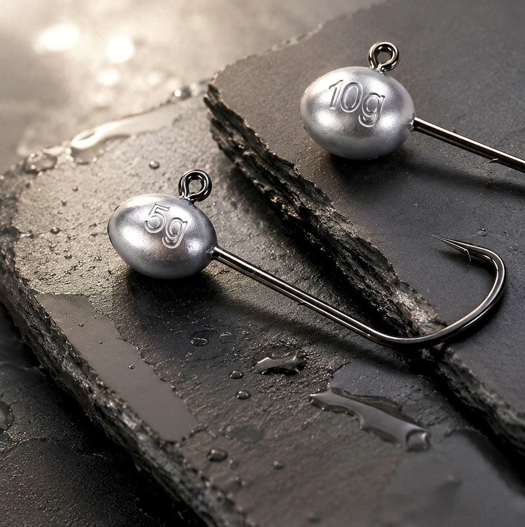 Lead Head Jig Hooks, Black, 2.5–14 g (0.09–0.49 oz) – product photo