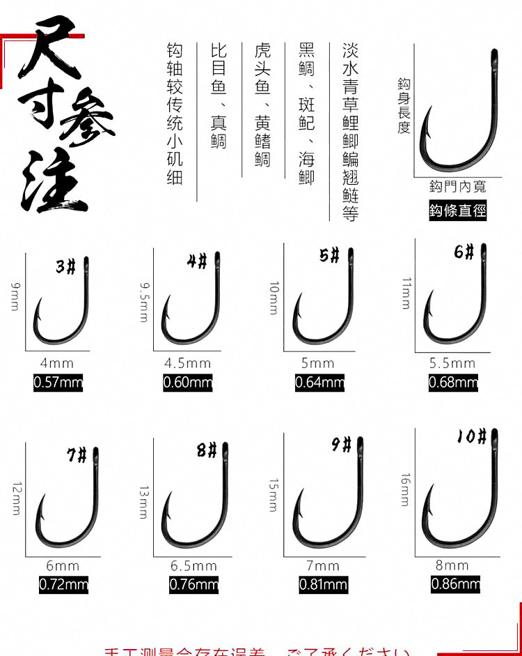 Barbed Iso Hooks, Short Shank, Sizes #3–#10 – product photo