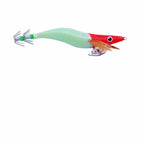 Red Head Glow Shrimp Squid Jig with Rattle, 7.5–21 g (0.3–0.7 oz)