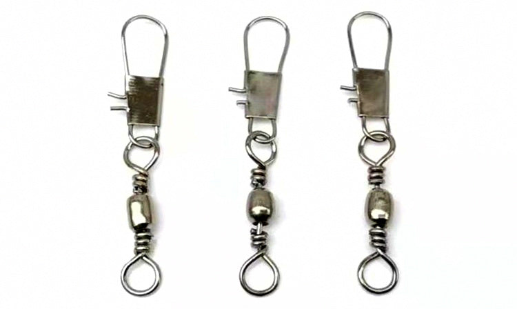 Barrel Swivel with Safety Pin Snap, Sizes 14 to 5/0 – product photo