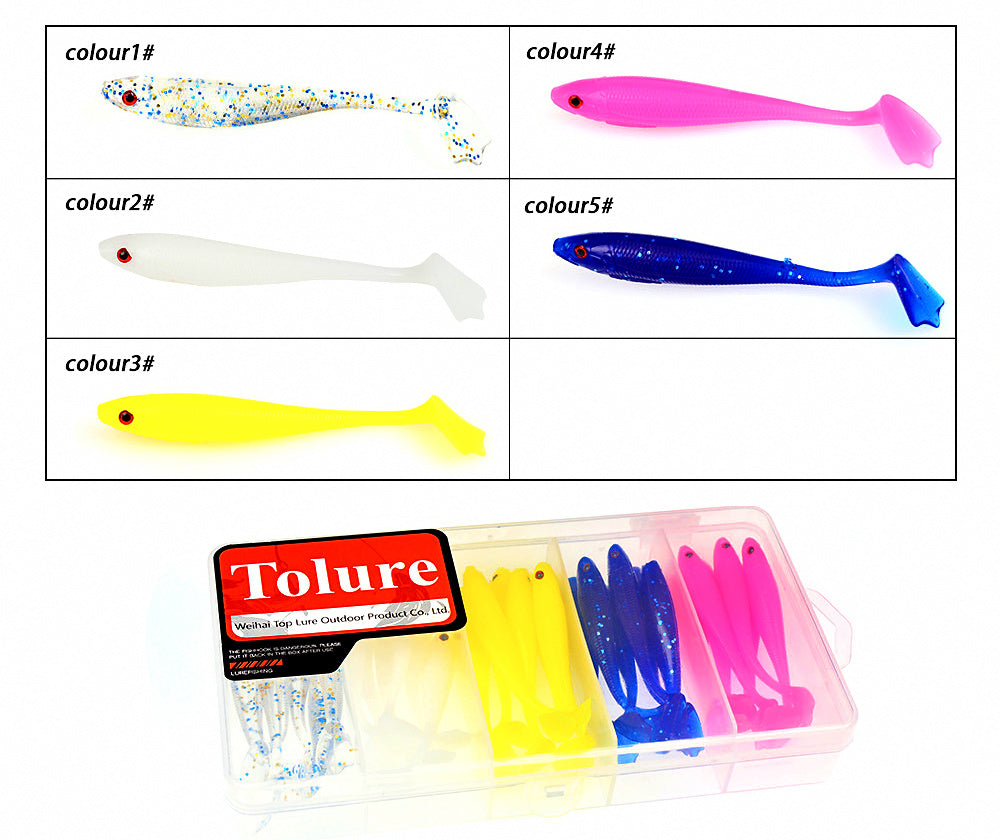 Paddle Tail Soft Swimbait Kit, 6.5 cm (2.6 in) or 9.5 cm (3.7 in) – product photo
