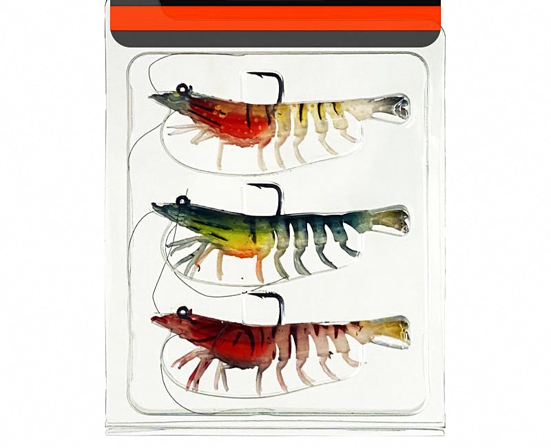 Weighted Soft Shrimp Lure with Hook, 8–21 g (0.28–0.74 oz) – product photo