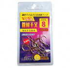 Barbed Ringed Fishing Hooks, Reinforced, Sizes 0.3–12 – product photo