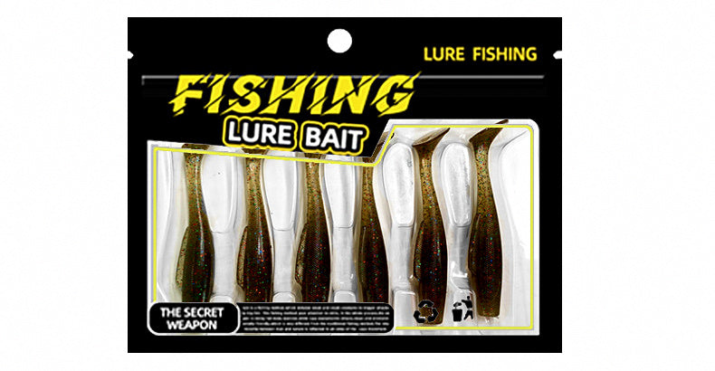 Floating T-Tail Soft Plastic Worm, 6–8 cm (2.4–3.1 in) – product photo