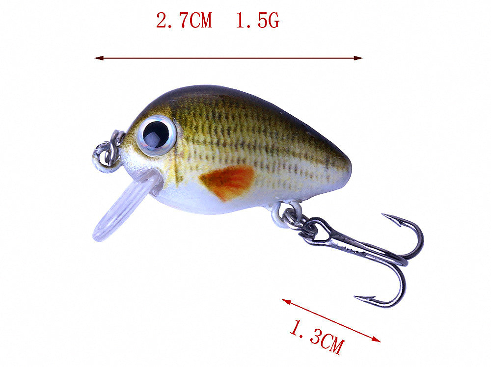 Mini Fat Crankbait Lure Set in Tackle Box, 1.5 g (0.05 oz) – product photo