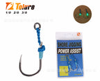 Rigged Glow Single Assist Hook, 2 Pack, Sizes 1/0-3/0 – product photo